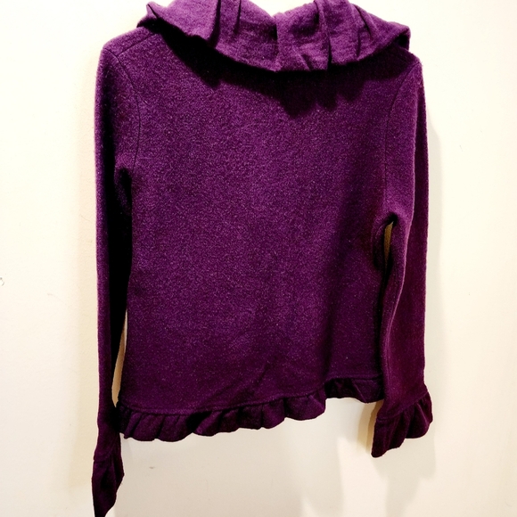 Colour Works Burgundy wool Cardigan size S - Picture 7 of 11